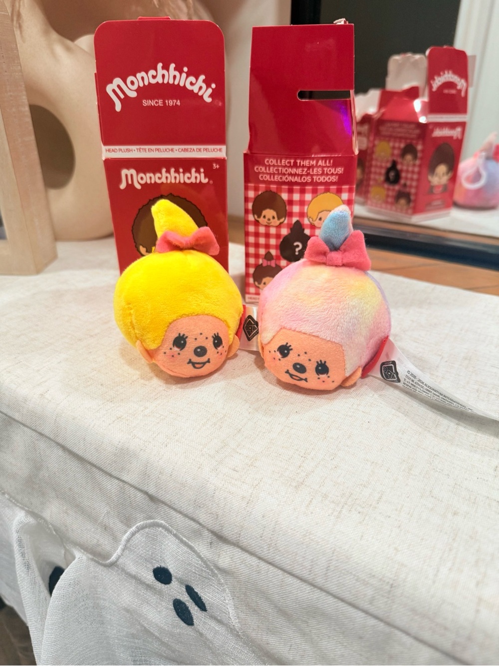 Monchhichi Plush keychains  - (Set of 2)